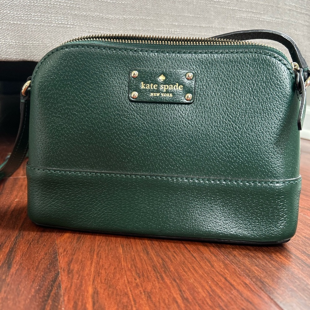 Kate Spade Green Leather Crossbody Bag NWOT